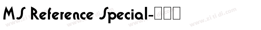 MS Reference Special字体转换